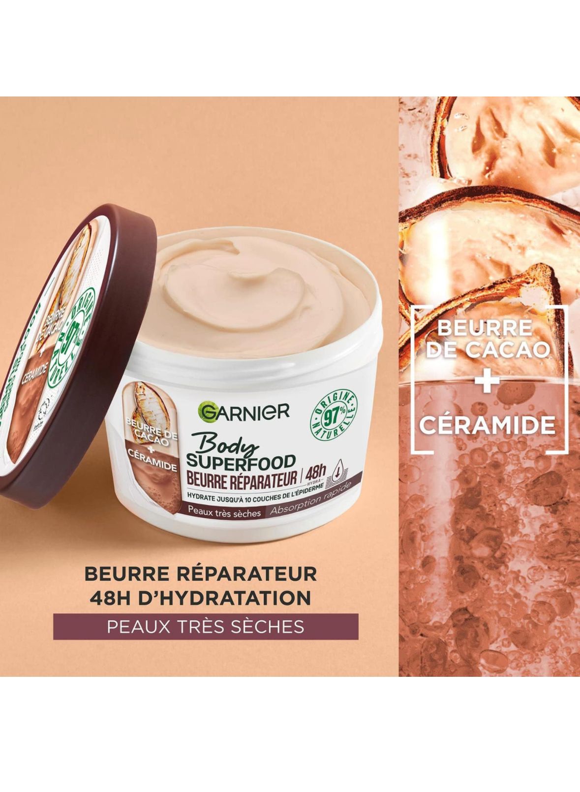 Garnier - Body Superfood-Crème Soin Corps Réparatrice